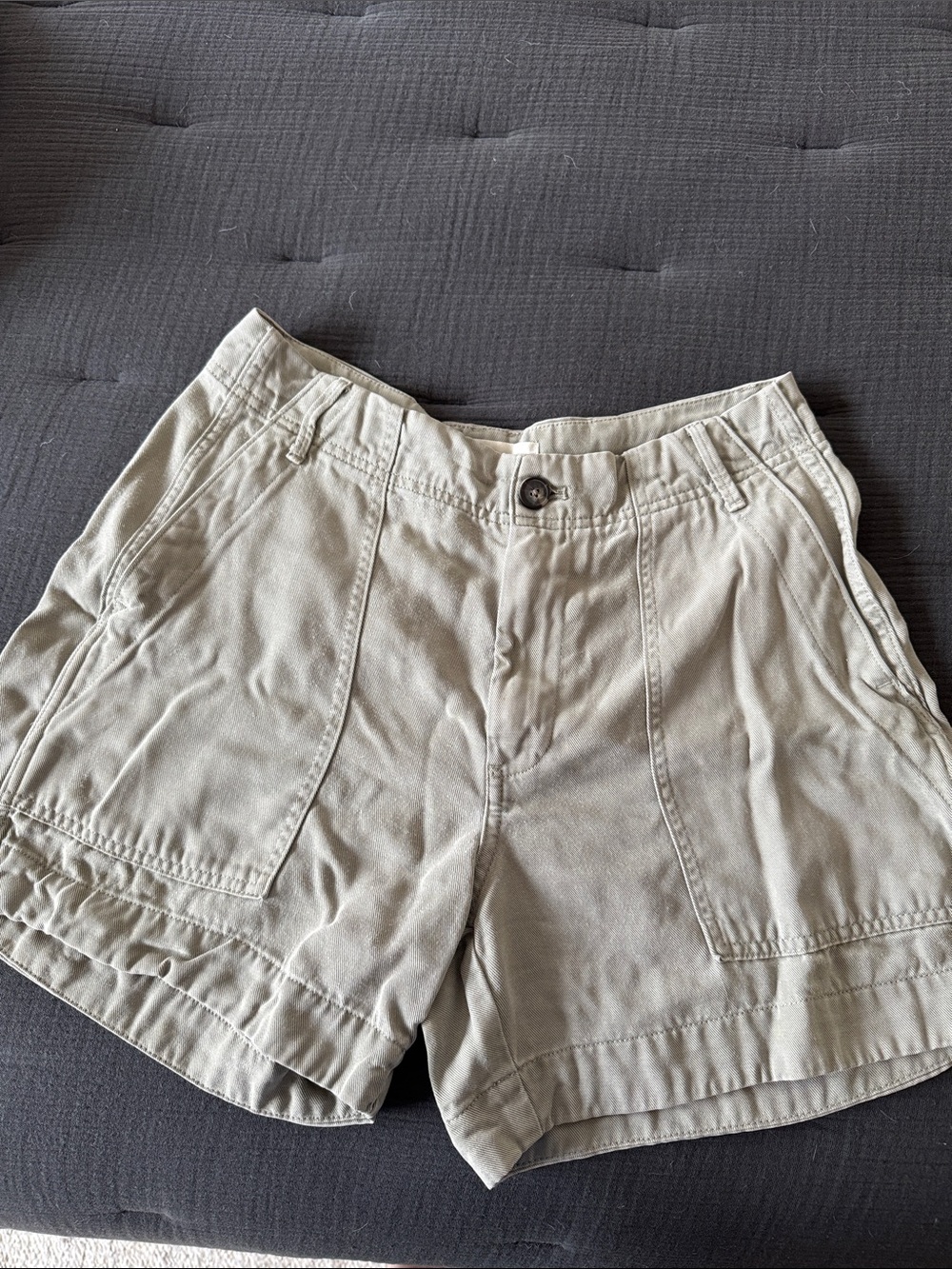 Everlane Green/Beige Bermuda Shorts